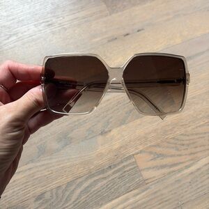Saint Laurent Transparent Silver Sunglasses